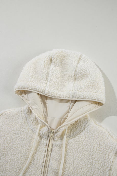 Sherpa-Fleece-Jacke mit Kapuze - Image 4