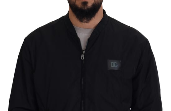 Schwarze Bomberjacke im lässigen Stil - Image 4