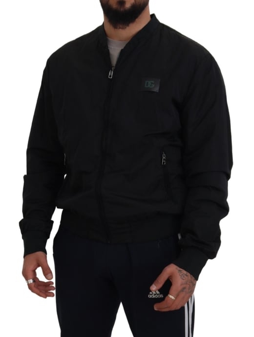 Schwarze Bomberjacke im lässigen Stil - Image 5