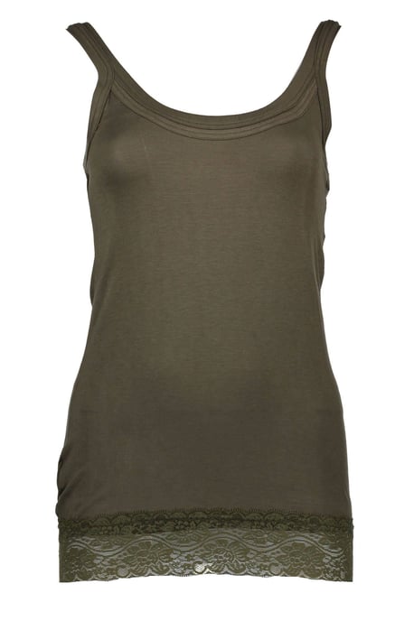 Spitzenbesetztes ärmelloses Tanktop mit Rundhalsausschnitt - Image 1