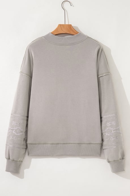 Gesticktes Ärmelsweatshirt - Image 5