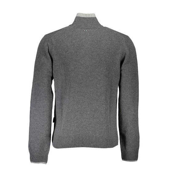 Halbzip-Strickpullover Grau - Image 2