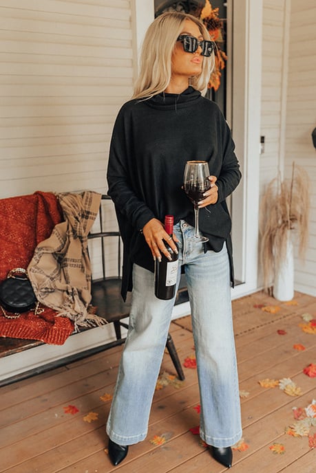 Oversized Stehkragenpullover im entspannten Schnitt - Image 3