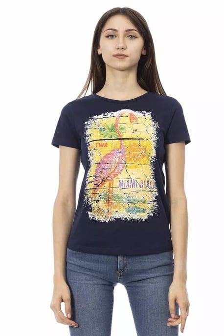 Flamingo Grafik T-Shirt mit kurzem Arm und Rundhalsausschnitt - Image 1