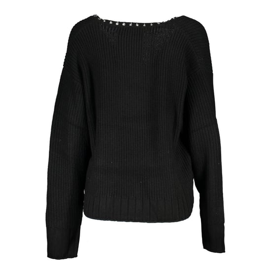 Crop-Pullover mit metallischen Details und Rippstrick - Image 2