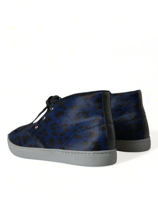 Leopard-Print High-Top Sneakers - Image 4