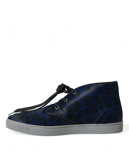 Leopard-Print High-Top Sneakers - Image 5