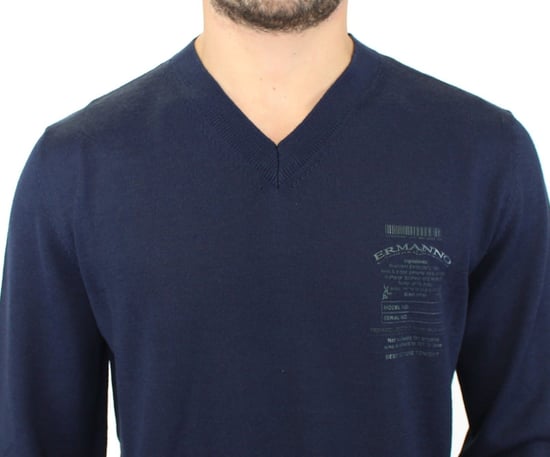 V-Ausschnitt Merinowollpullover - Image 5