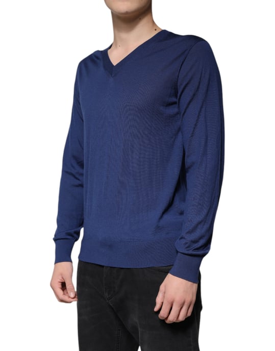 V-Ausschnitt Pullover Klassisches Strickmuster - Image 3