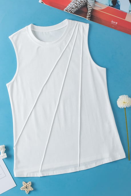 Ärmelloses Tanktop mit Nahtdetails - Image 6