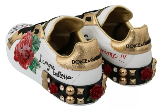 Pailletten-Rosen-Sneaker mit Nieten - Image 5