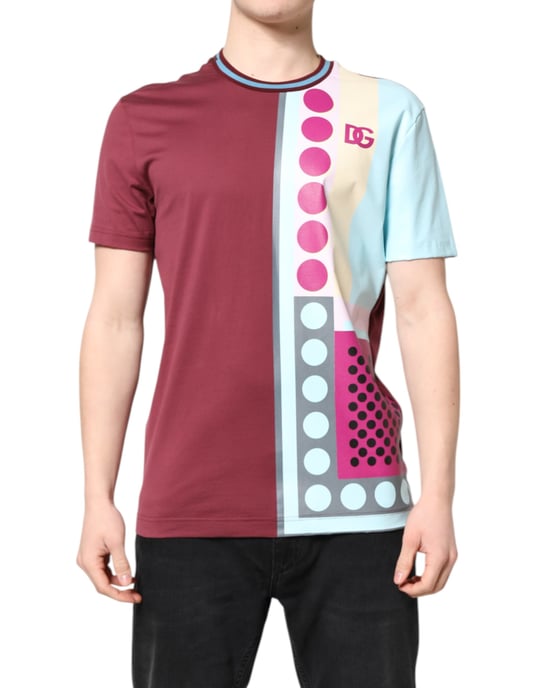 Geometrisches Print T-Shirt mit Kurzarm - Image 1