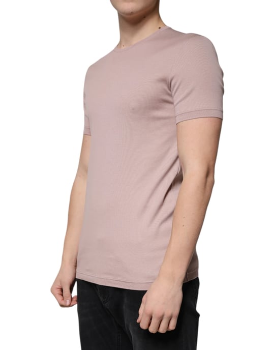 Rippstrick Rundhals-T-Shirt Tsh87337 - Image 3