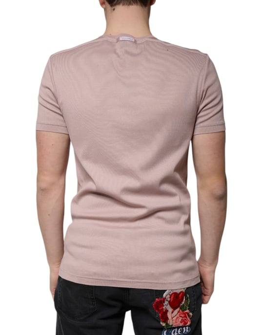 Rippstrick Rundhals-T-Shirt Tsh87337 - Image 4