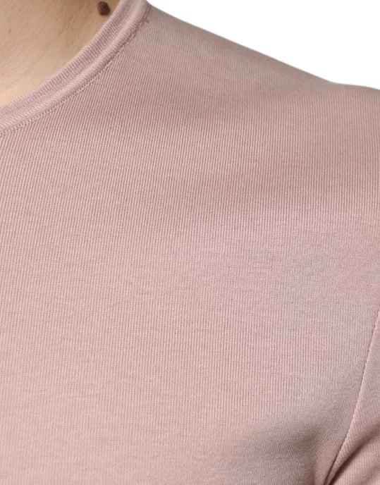 Rippstrick Rundhals-T-Shirt Tsh87337 - Image 6
