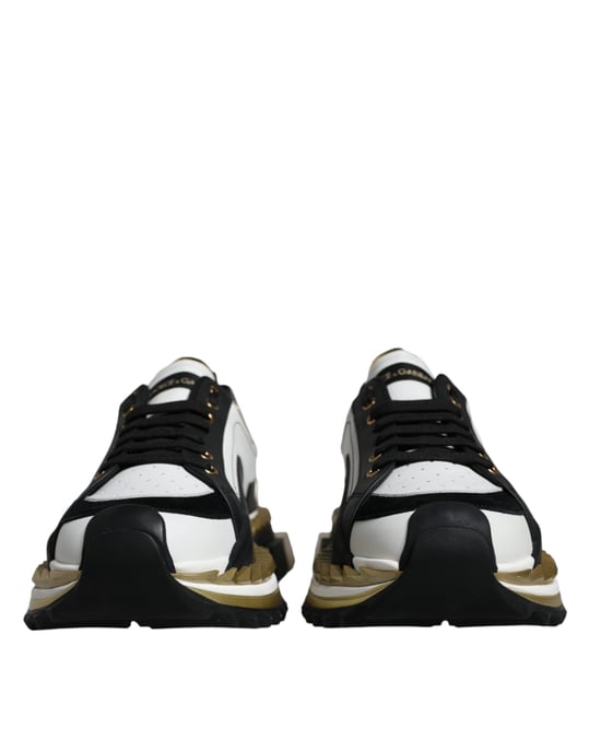 Portofino Sneaker WeißSchwarzGold - Image 2