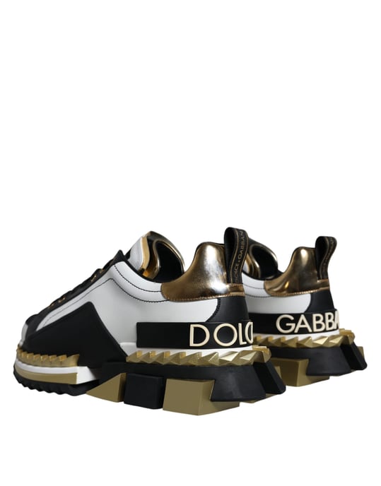 Portofino Sneaker WeißSchwarzGold - Image 4