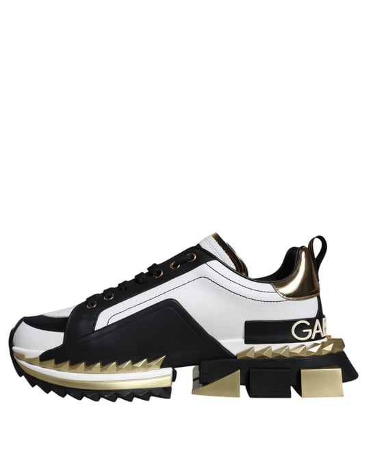 Portofino Sneaker WeißSchwarzGold - Image 5