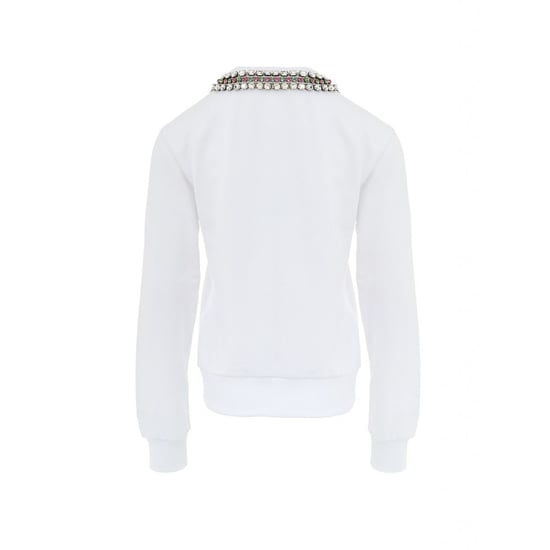 Schmuckbesetztes Sweatshirt mit Ausschnitt - Image 2