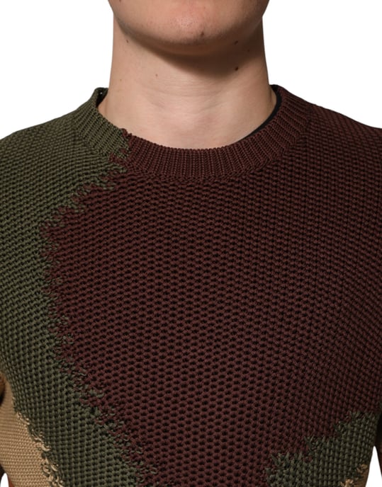 Farbenblock Pullover mit Rundhalsausschnitt - Image 5