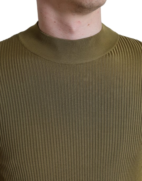 Rippstrick Pullover mit Stehkragen - Image 4
