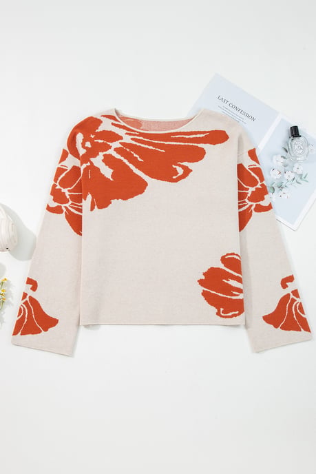 Blumenmuster-Pullover - Image 4