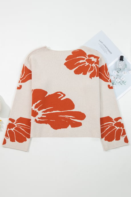 Blumenmuster-Pullover - Image 5
