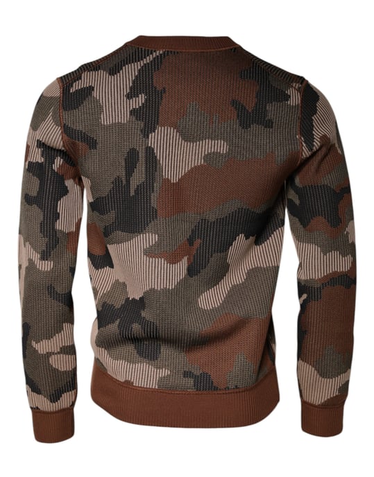 Tarnmuster Strick-Henley-Pullover - Image 5