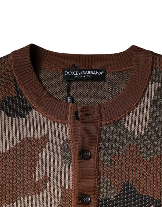 Tarnmuster Strick-Henley-Pullover - Image 6