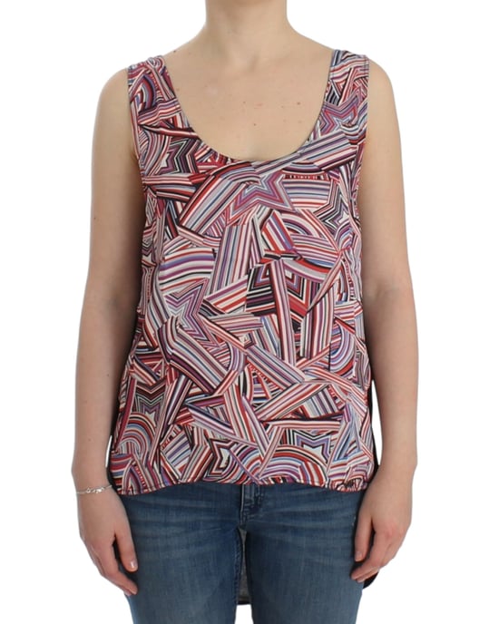 Abstraktes Print Highlow Tanktop - Image 1