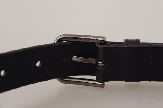 Leder Gürtel mit Gunmetal Schnalle - Image 4