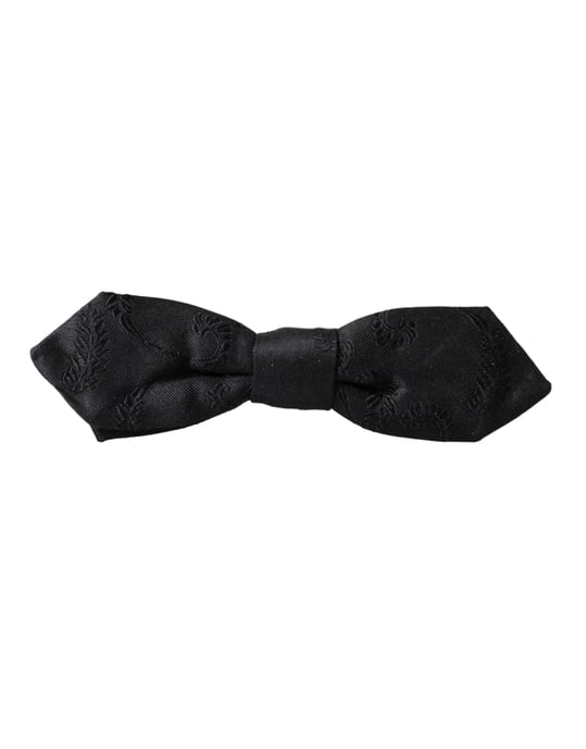 Schwarze Jacquard-Fliege - Image 4