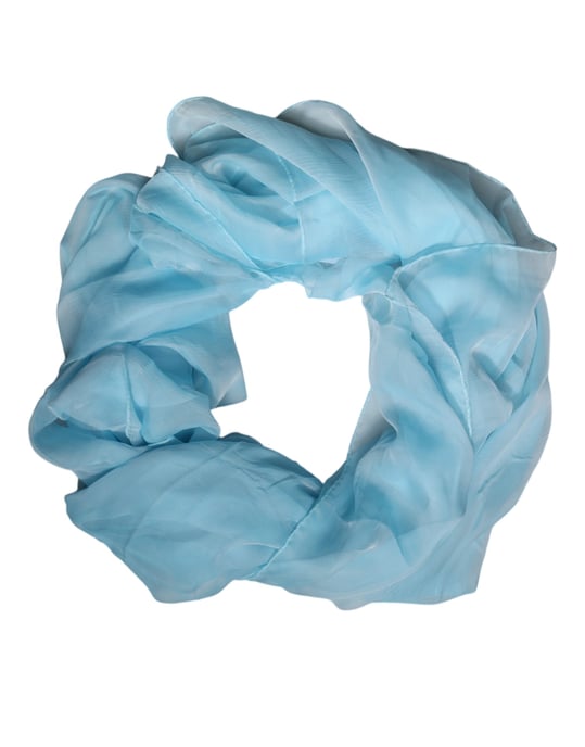 Seidenschal Hellblau Vielseitiges Accessoire - Image 2