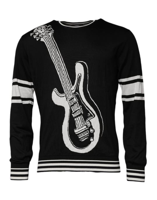 Gitarrenmuster Strickpullover - Image 3