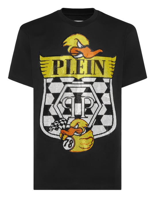 Philipp Plein T‑Shirt mit Rundhalsausschnitt "Duck" - Schwarz - Image 1