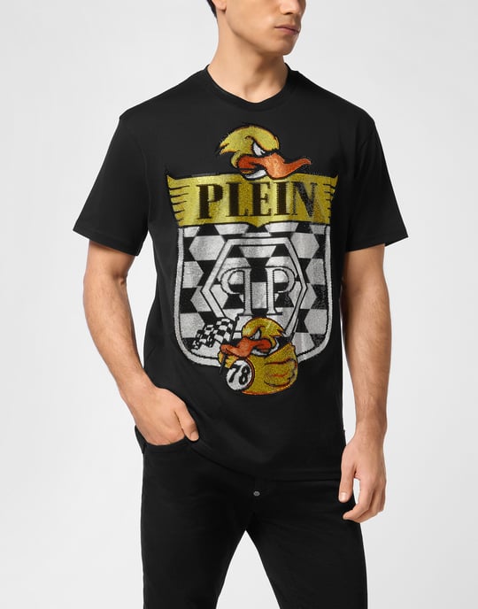 Philipp Plein T‑Shirt mit Rundhalsausschnitt "Duck" - Schwarz - Image 2