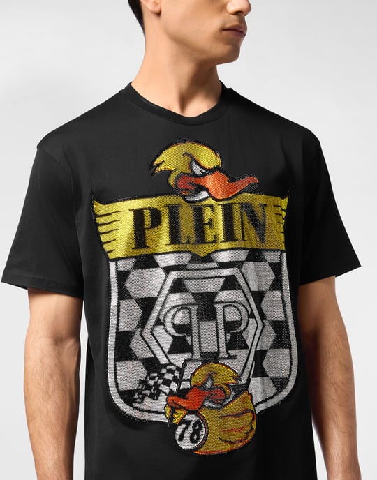 Philipp Plein T‑Shirt mit Rundhalsausschnitt "Duck" - Schwarz - Image 5