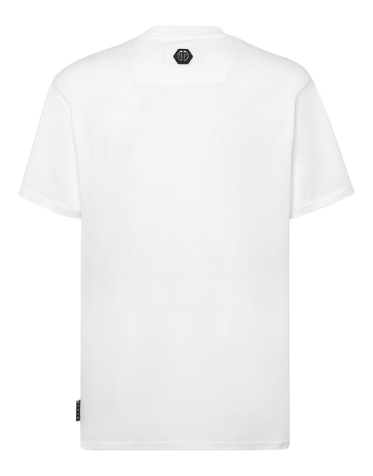 Philipp Plein T-Shirt mit Rundhalsausschnitt und Gothic-Plein-Detail - Weiß - Image 5
