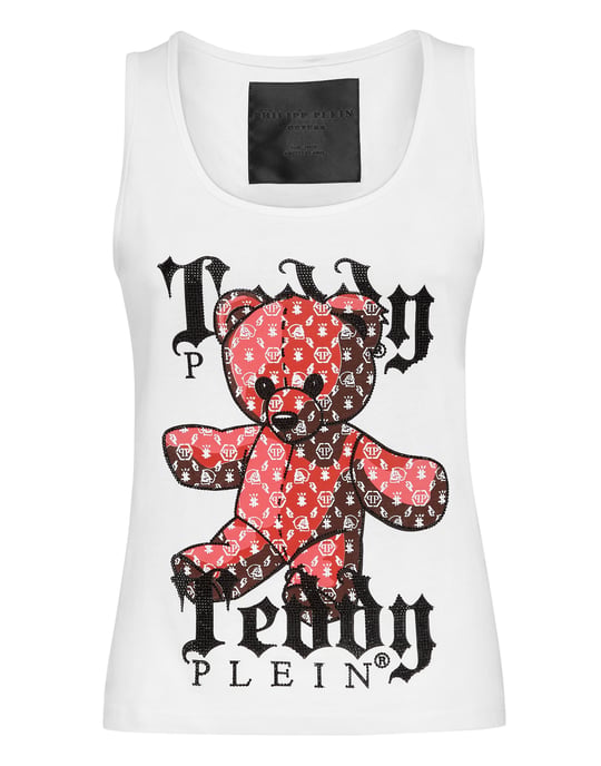 Philipp Plein Tanktop mit Monogramm - Weiß - Image 1