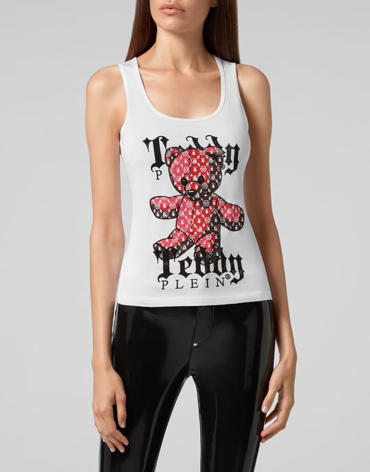 Philipp Plein Tanktop mit Monogramm - Weiß - Image 2