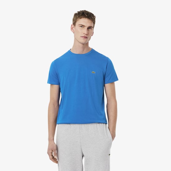 Herren Lacoste Baumwoll-Pima T-Shirt in Blau - Image 2