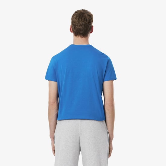 Herren Lacoste Baumwoll-Pima T-Shirt in Blau - Image 3