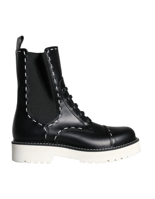 Leder Schnürstiefel Dg0123 - Image 1