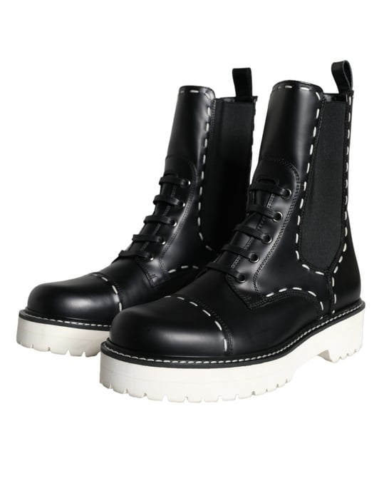 Leder Schnürstiefel Dg0123 - Image 3