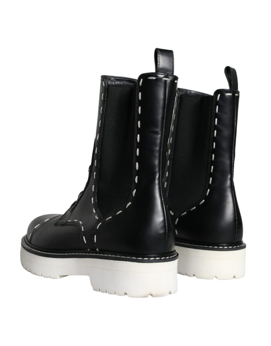 Leder Schnürstiefel Dg0123 - Image 4