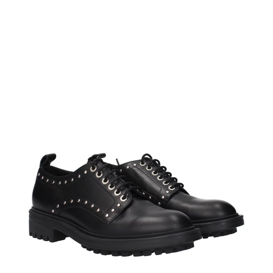 Nietenverzierte Leder-Oxford-Schuhe - Image 2