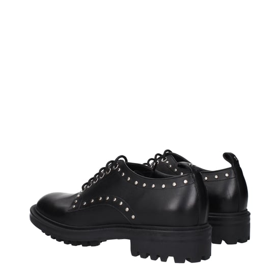 Nietenverzierte Leder-Oxford-Schuhe - Image 4