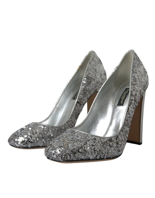 Pailletten-Pumps mit Schmuckdetail - Image 3