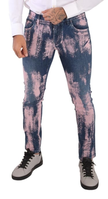 Farbklecks Skinny Jeans - Image 4