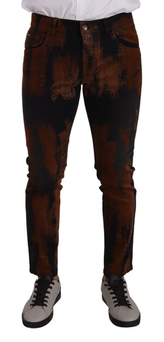 Farbklecks Skinny Jeans - Image 1
